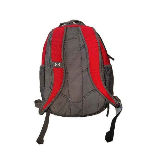 Under Armour Red Black Hustle 5.0 Backpack - Picture 2 of 5